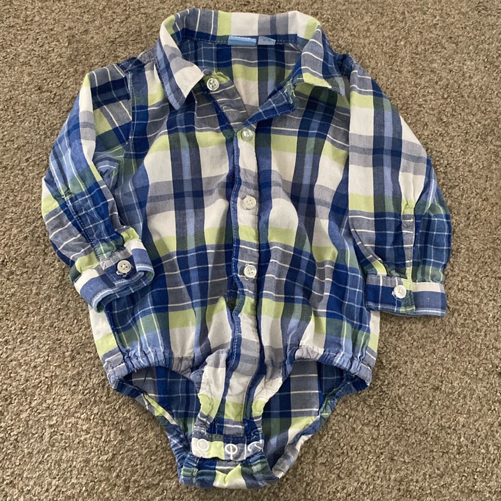 Baby Boy Button-Down Onesie